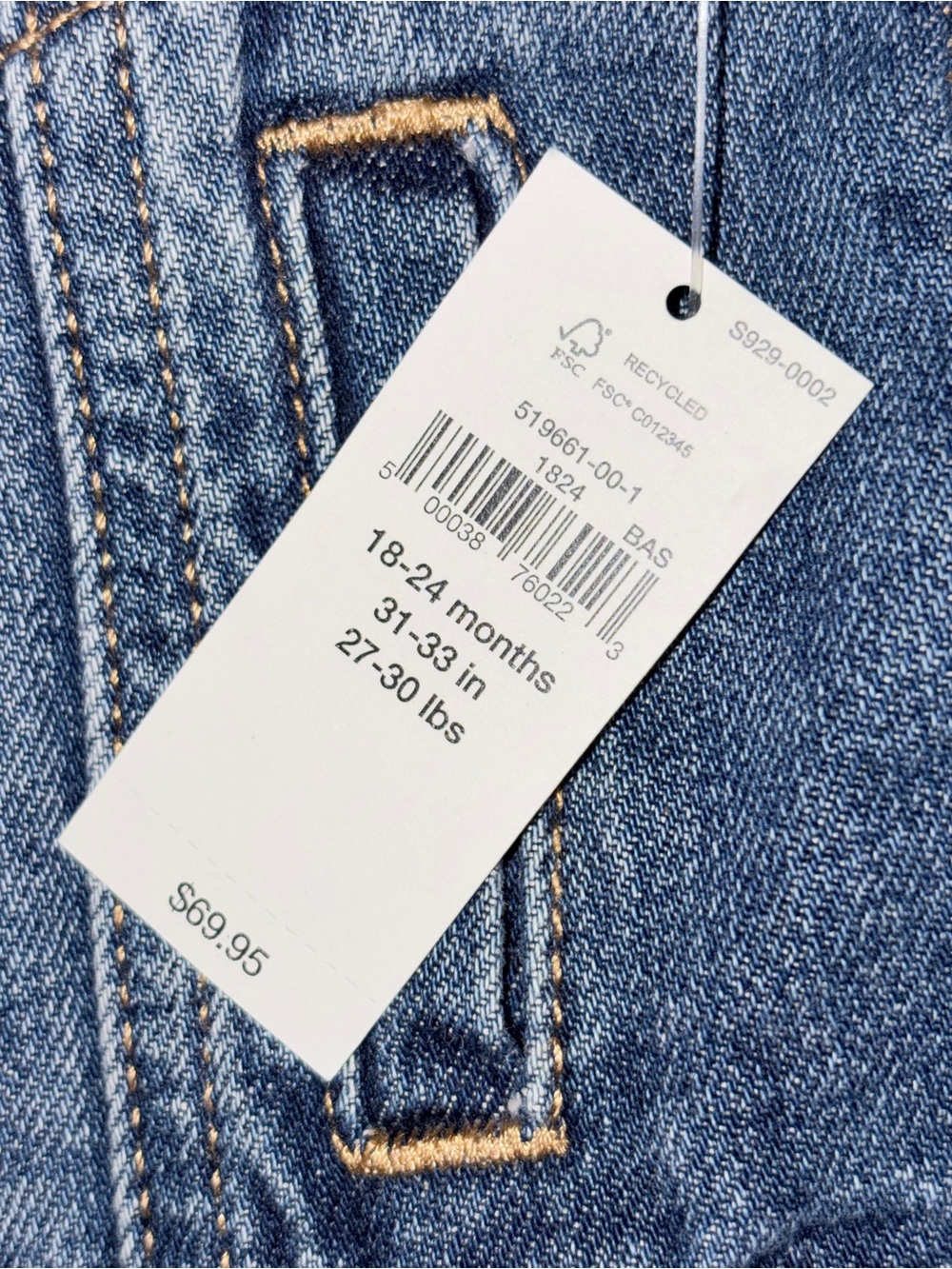 Baby Gap Disney Minnie Mouse Denim Jacket 18-24M NWT - Picture 5 of 5